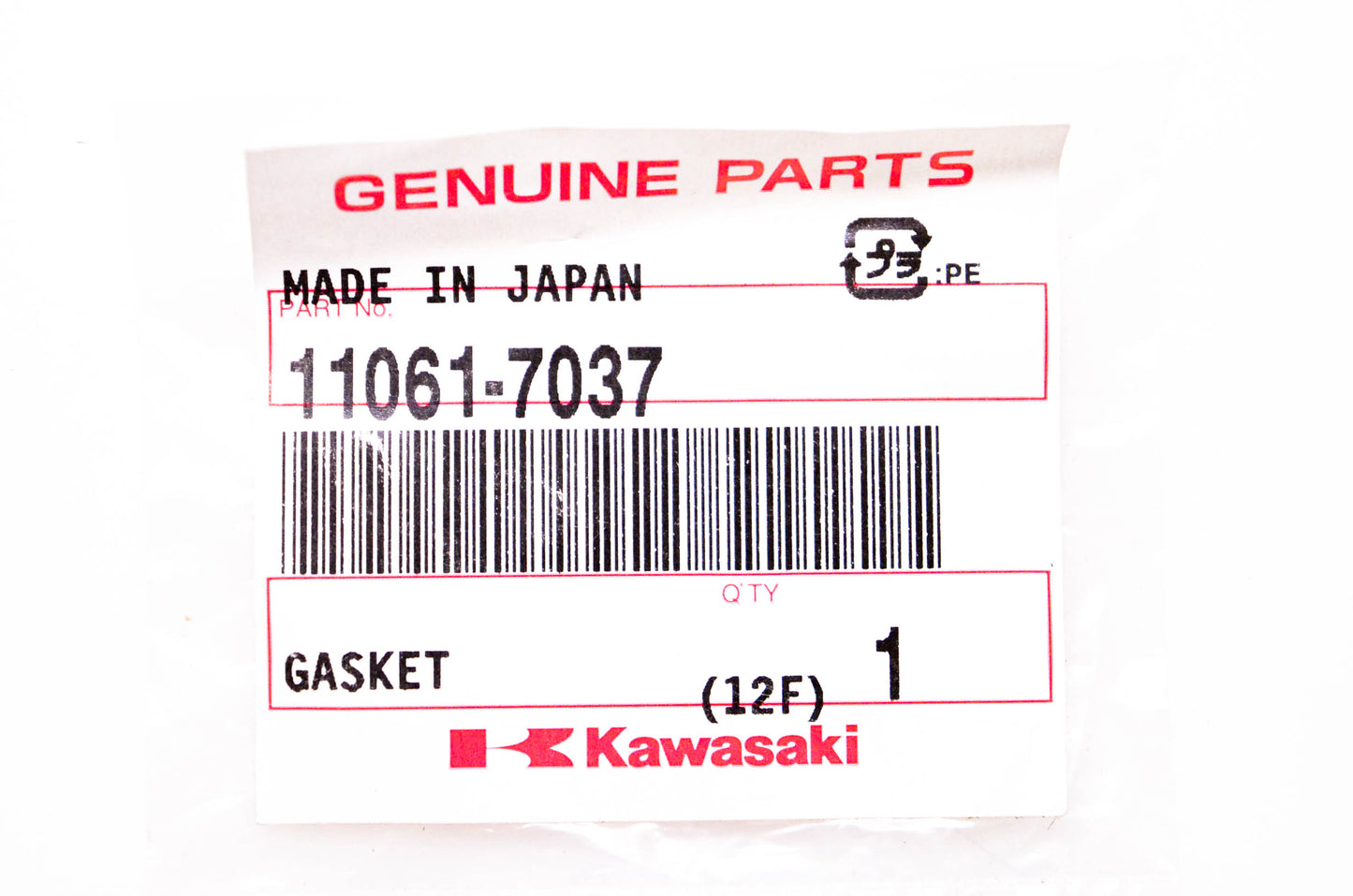 New OEM Kawasaki 11061-7037 Gasket NOS