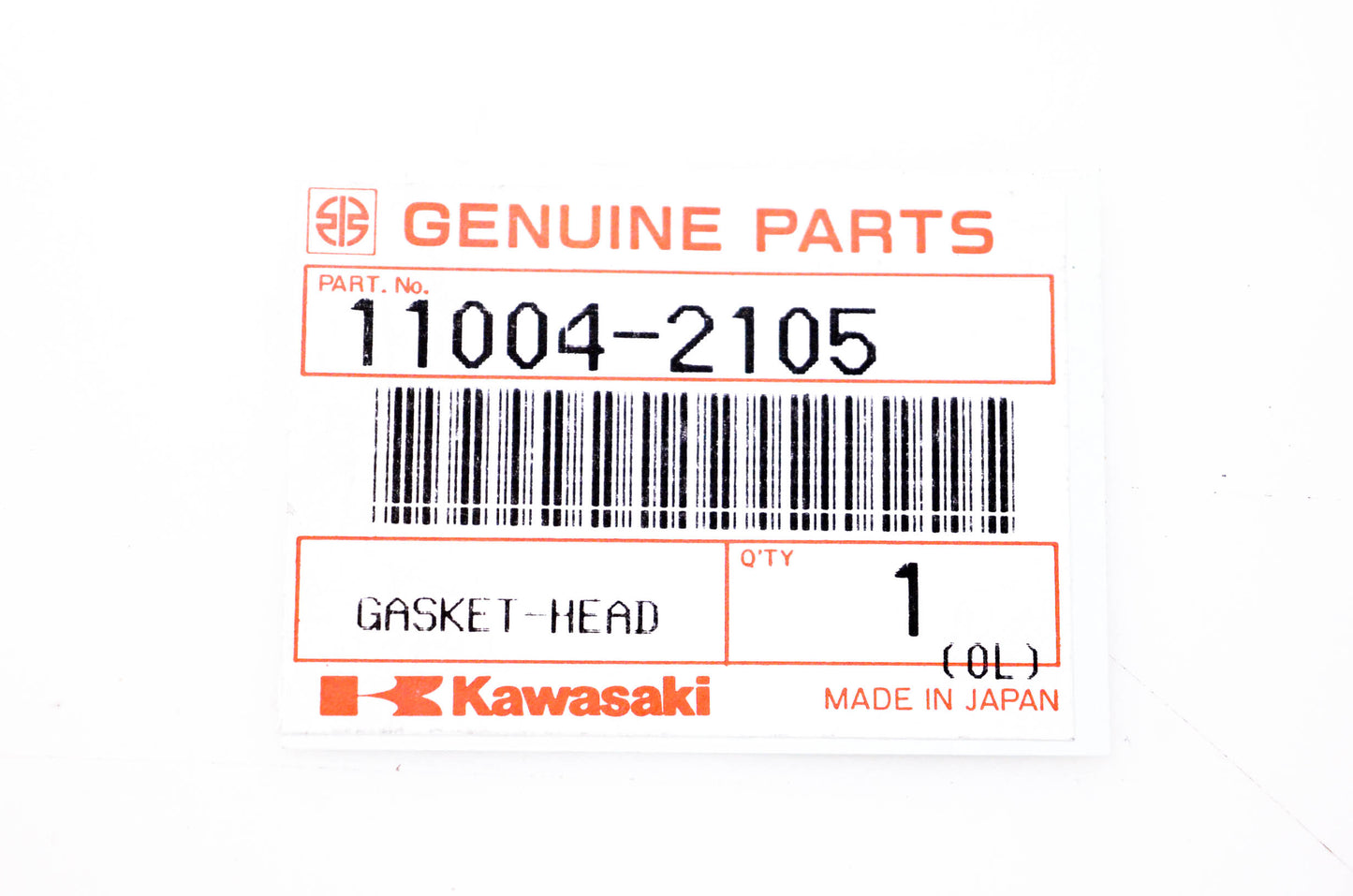New OEM Kawasaki 11004-2105 Head Gasket NOS