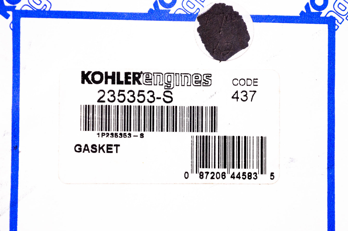 Kohler 235353-S Gasket NOS