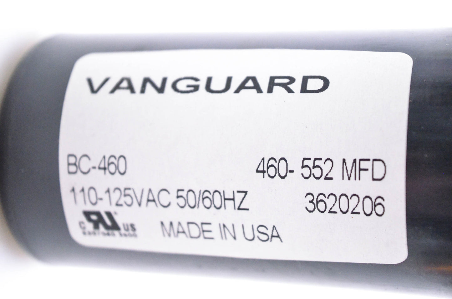 Vanguard BC-460 Electric Motor Start Capacitor NOS
