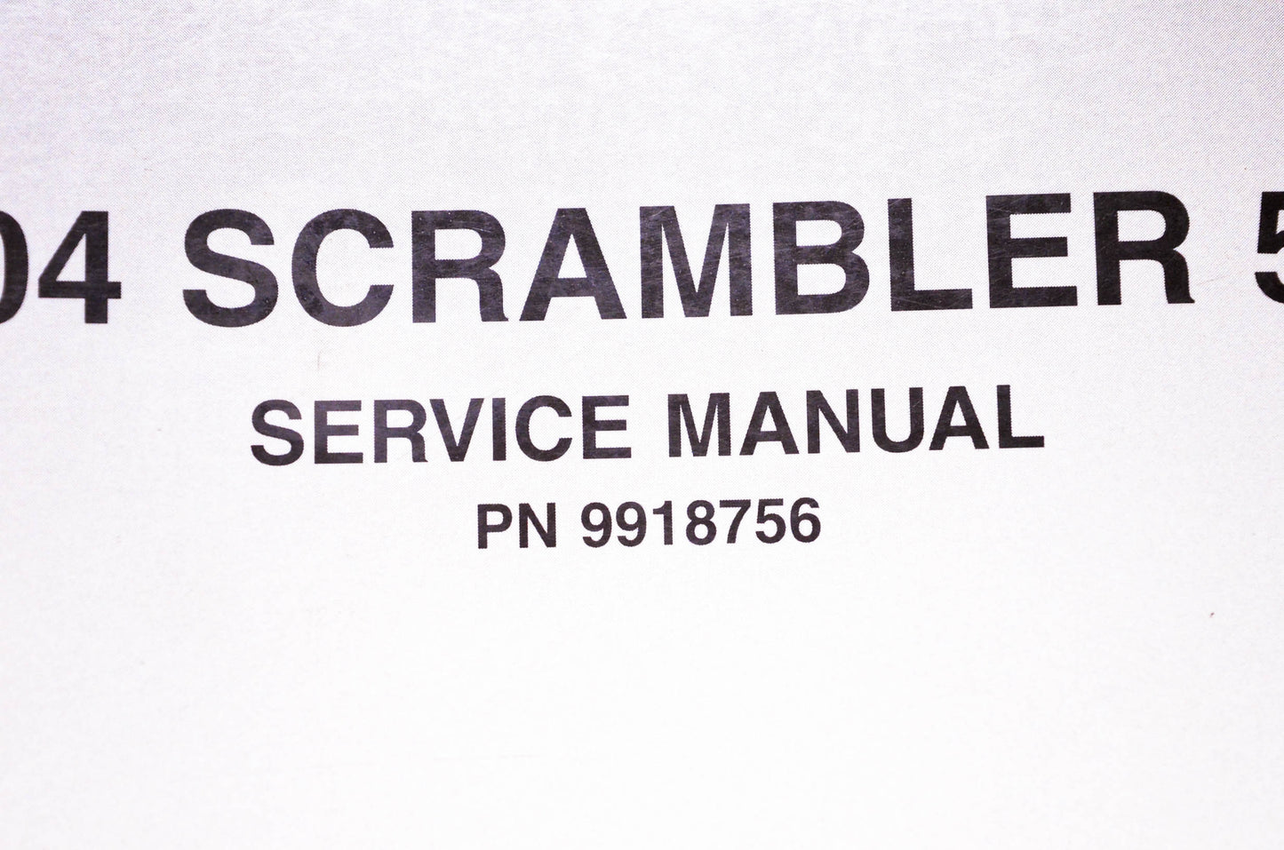 OEM Polaris 9918756 2004 Scrambler 500 Service Manual