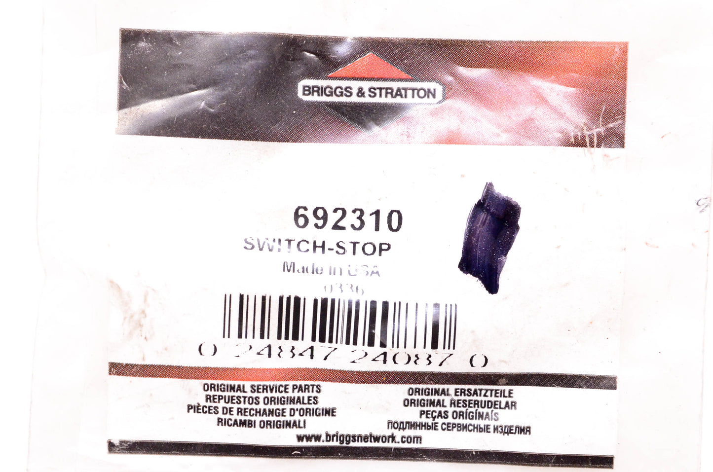 New OEM Briggs & Stratton 692310 Stop Switch NOS