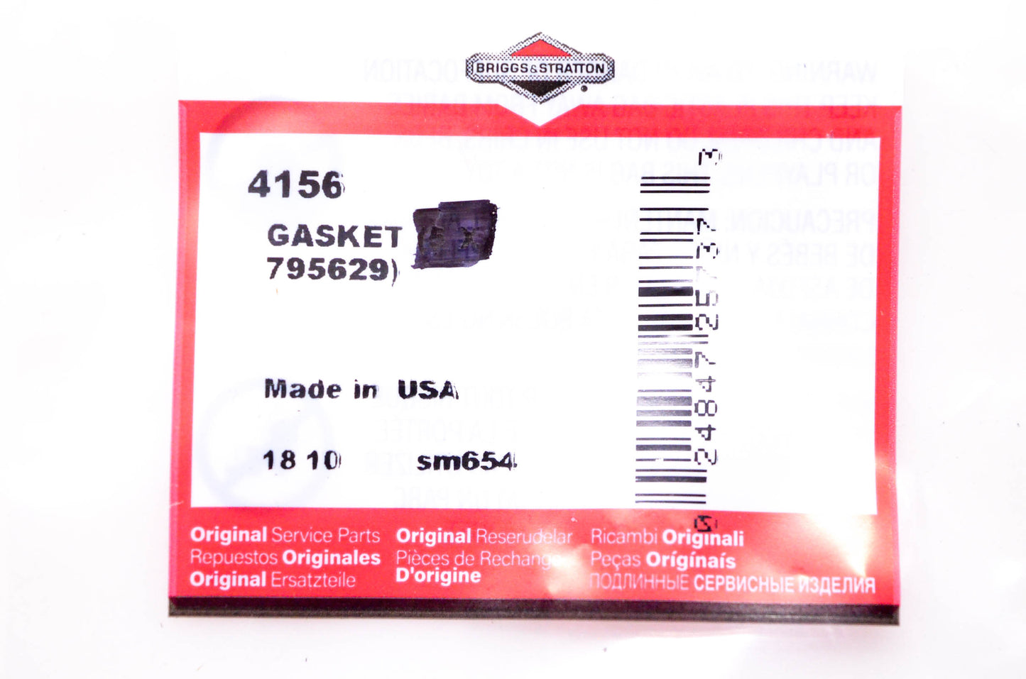 New OEM Briggs & Stratton 795629 Gasket NOS