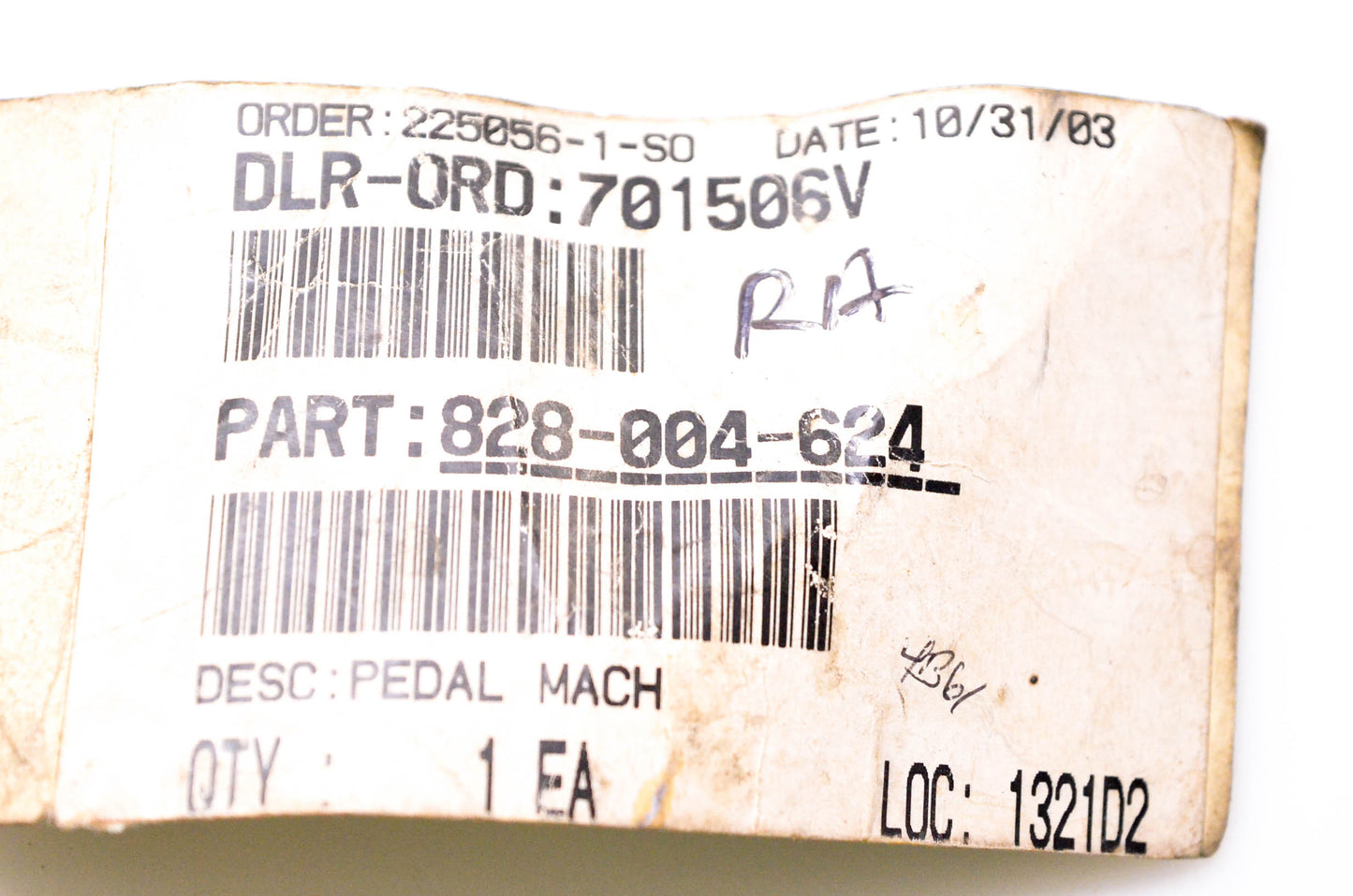 Raymond 828-004-624 Forklift Pedal NOS