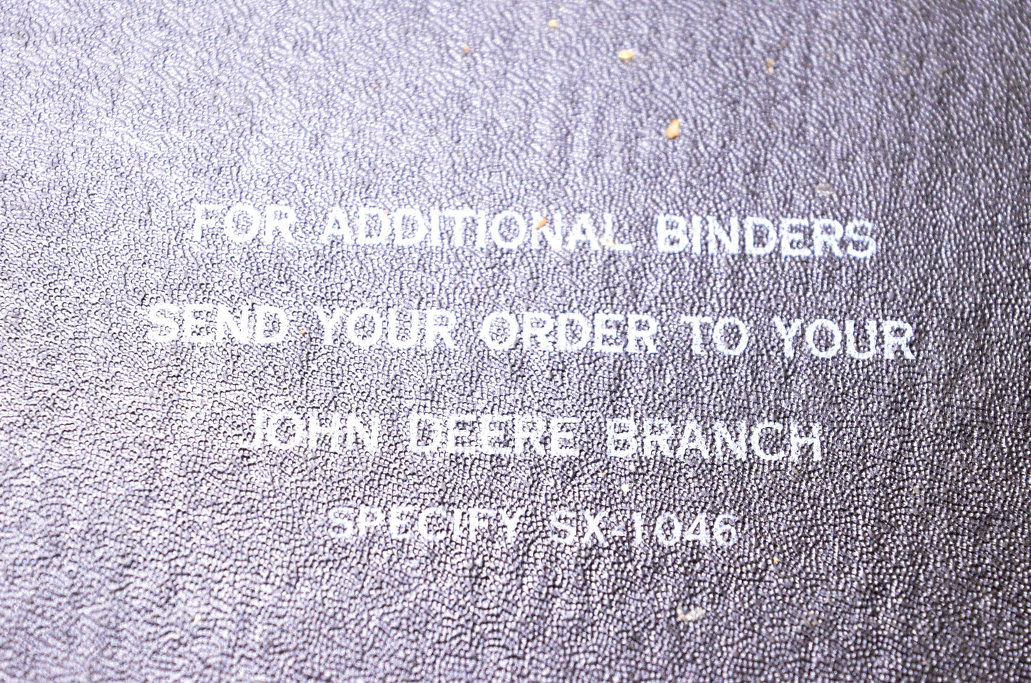 OEM John Deere SX-1046 Technical Manual