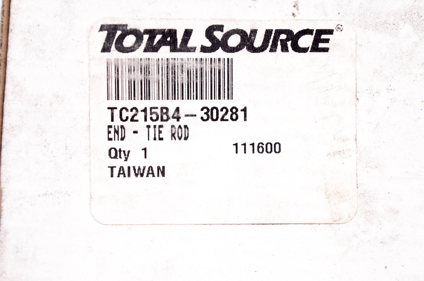 Total Source 215B4-30281 Tie Rod End for TCM NOS
