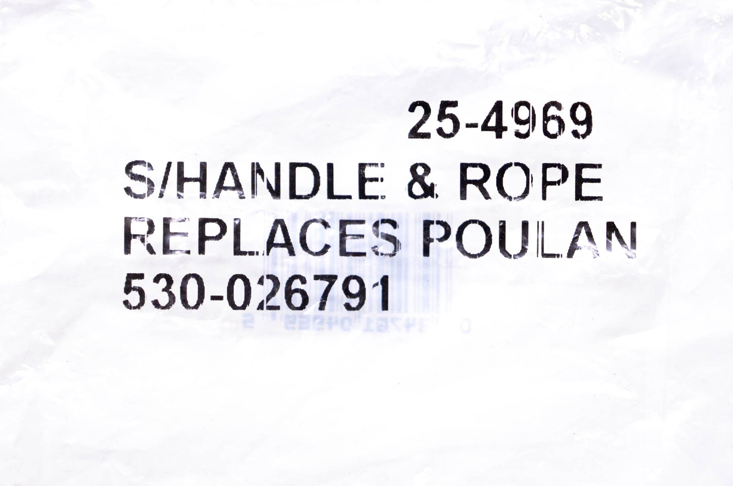 Rotary 25-4969, 530-026791 Handle & Rope NOS