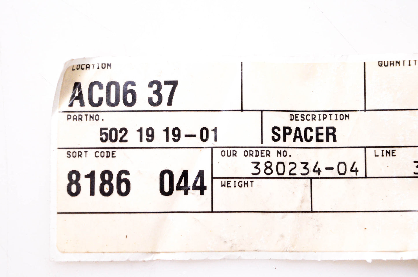 New OEM Husqvarna 502 19 19-01, 502191901 Spacers Qty 2 NOS