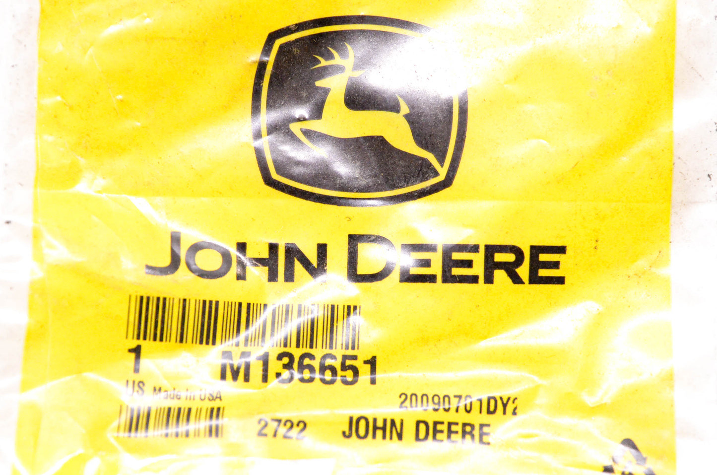 New OEM John Deere M136651 Gasket NOS