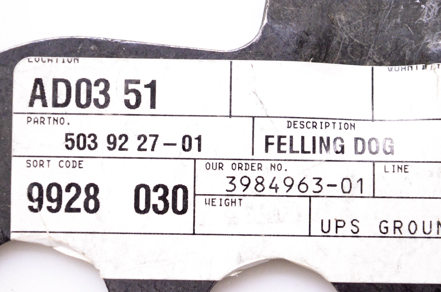 OEM Husqvarna 503 92 27-01 Felling Dog