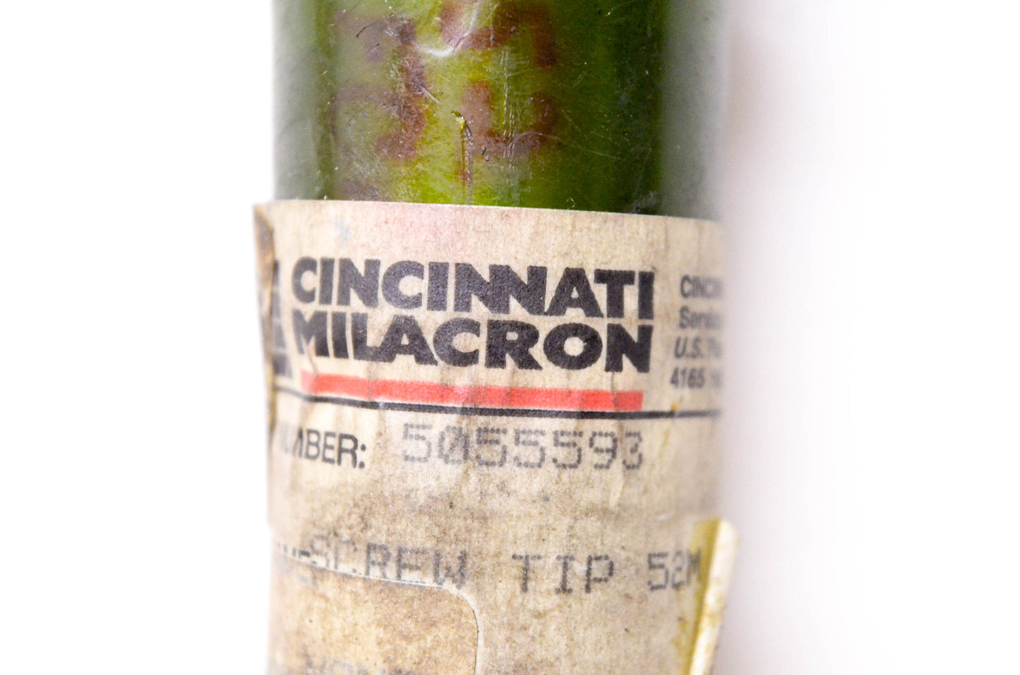 Cincinnati Milacron 5055593 52mm Screw Tip Assembly NOS