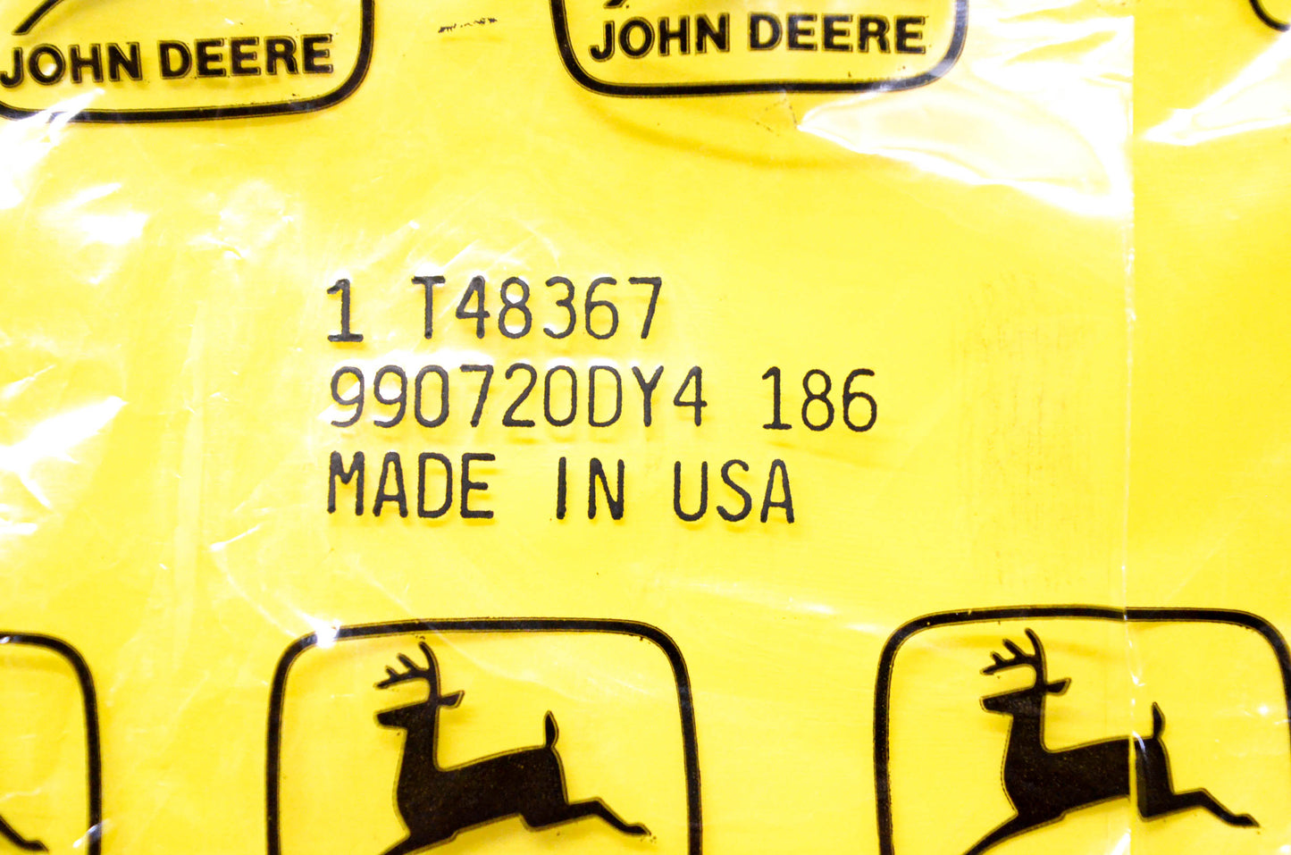 New OEM John Deere T48367, 010601DY4-144, 990720DY4 186 Seal NOS