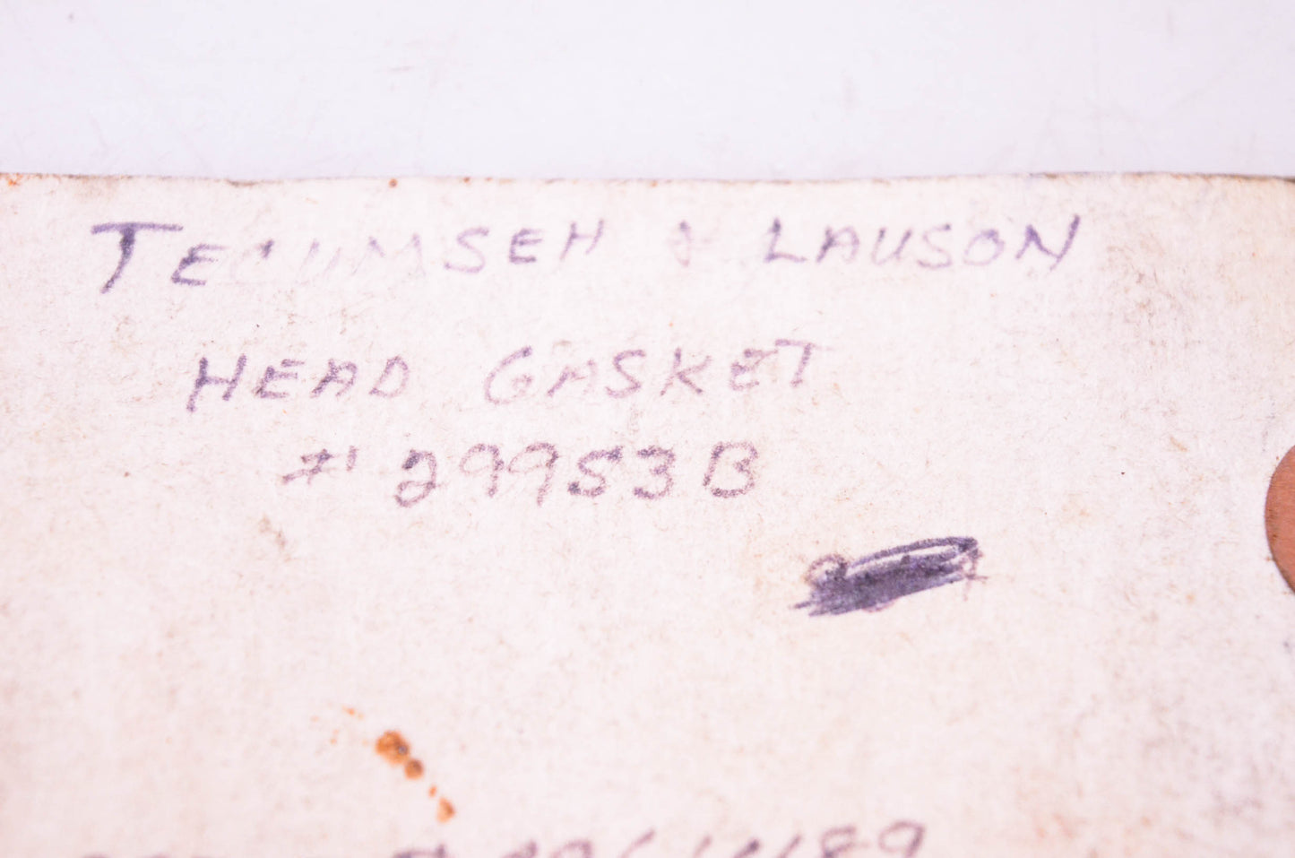 New OEM Tecumseh 29953B Head Gasket NOS
