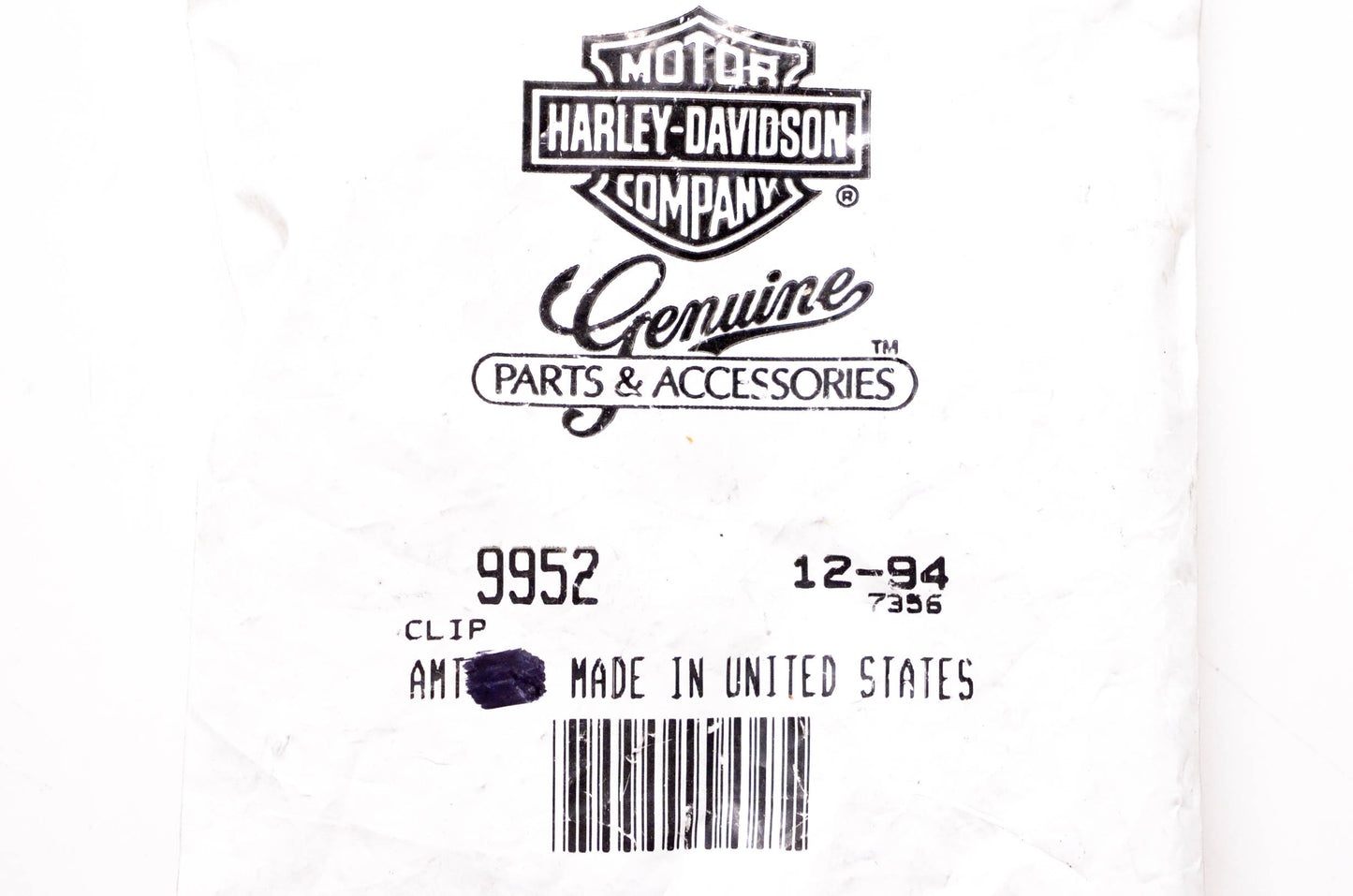 New OEM Harley-Davidson 9952 Clips Qty 2 NOS