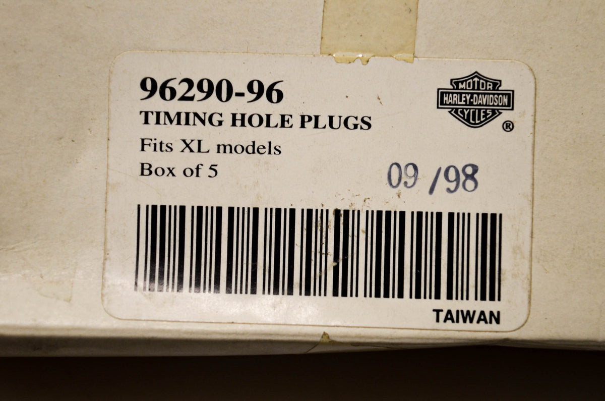 New OEM Harley-Davidson 96290-96 Timing Hole Plug NOS
