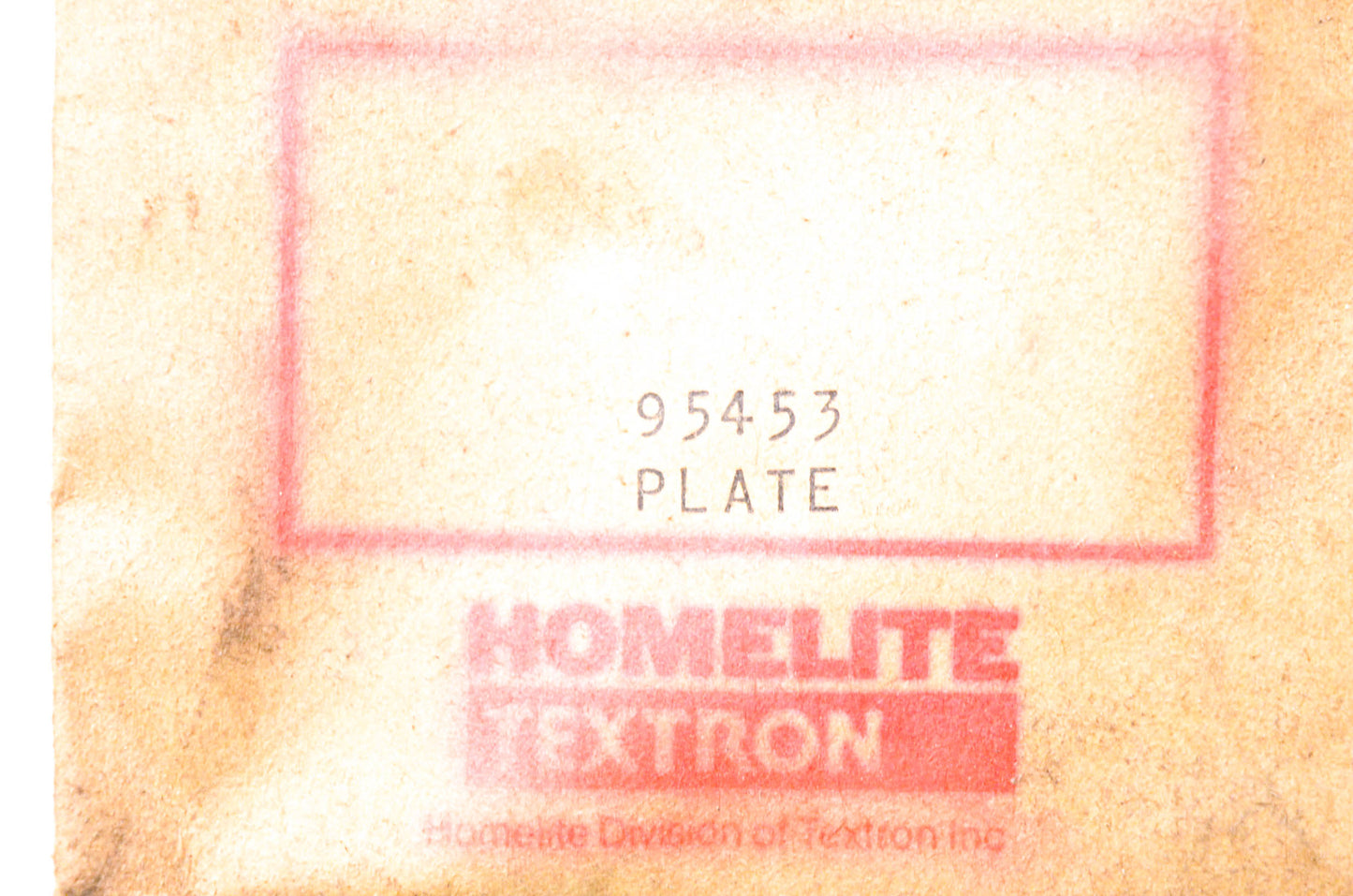 Homelite 95453 Plate NOS