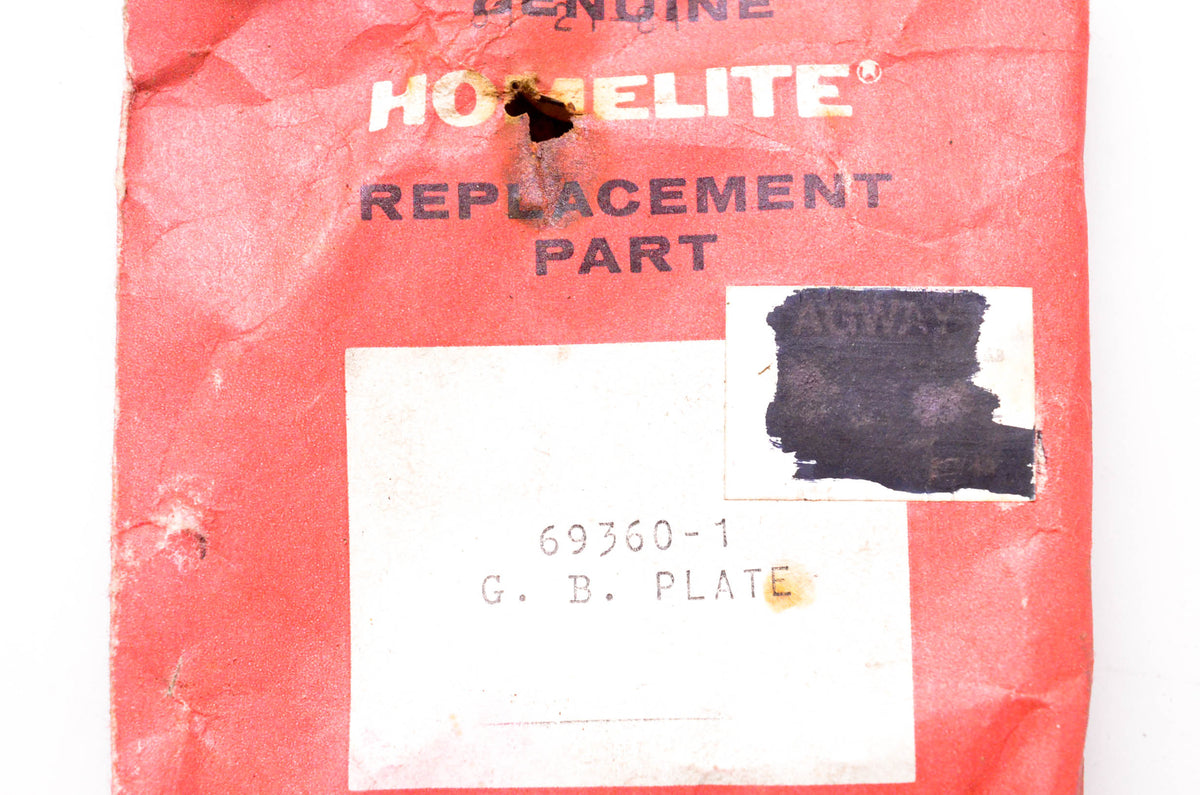 Homelite 69360 Plate NOS