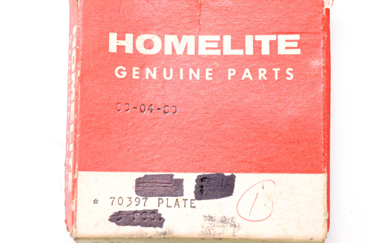Homelite 70397 Plate NOS