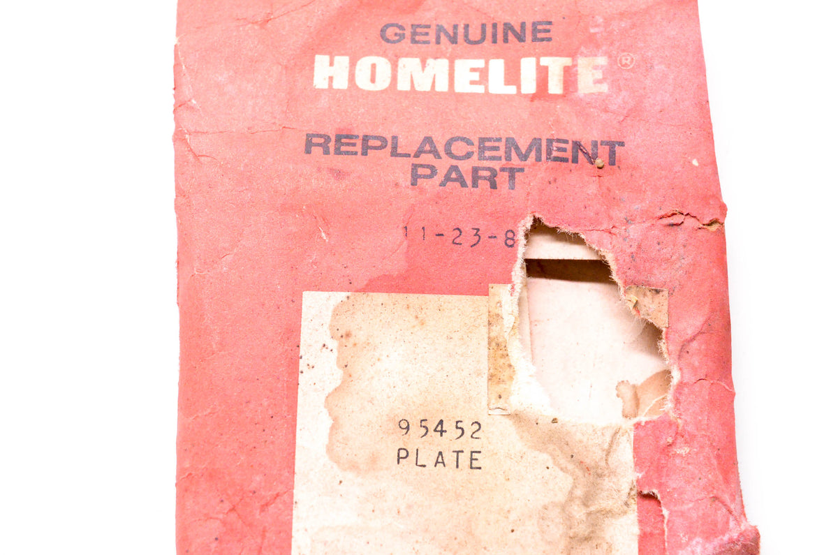 Homelite 95452 Plate NOS