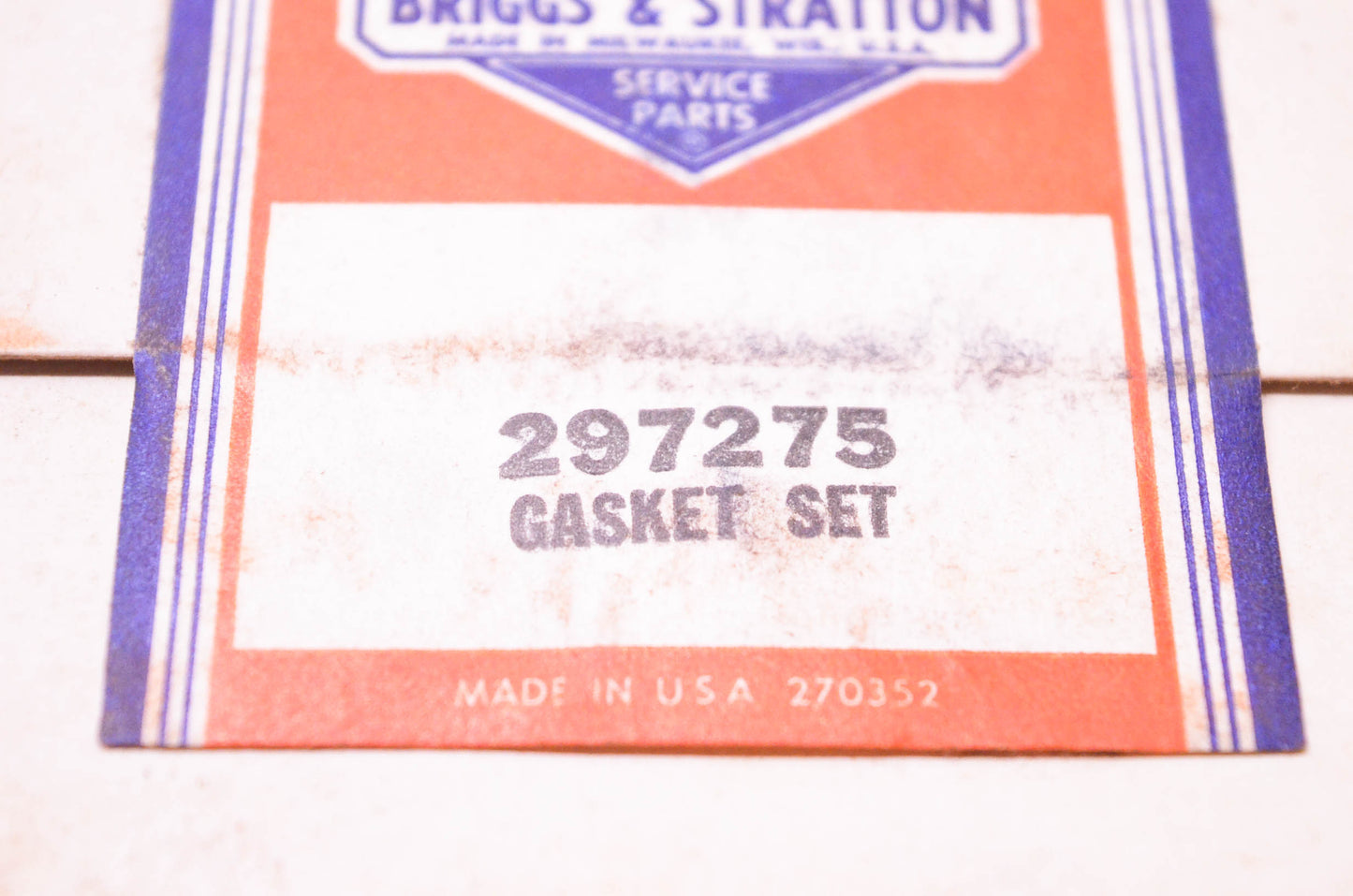 New OEM Briggs & Stratton 297275 Gaskets Incomplete NOS
