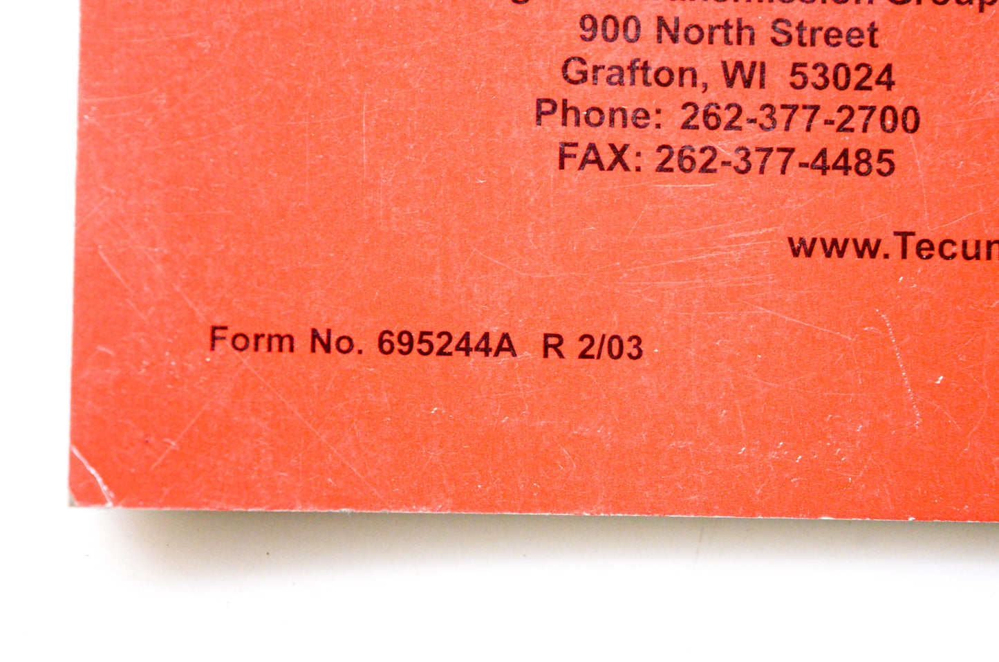 OEM Tecumseh 695244A, 740043 Technician's Handbook 4-Cycle Overhead Valve Engines