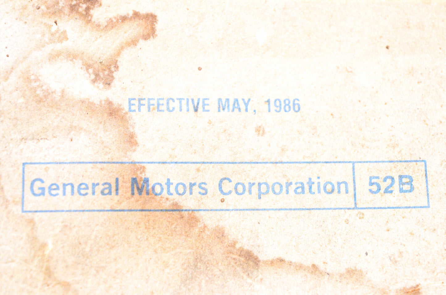 General Motors Corporation 52B Parts & Illustration Catalog C K G P Light Duty Models Series 10 thru 36 1985-86