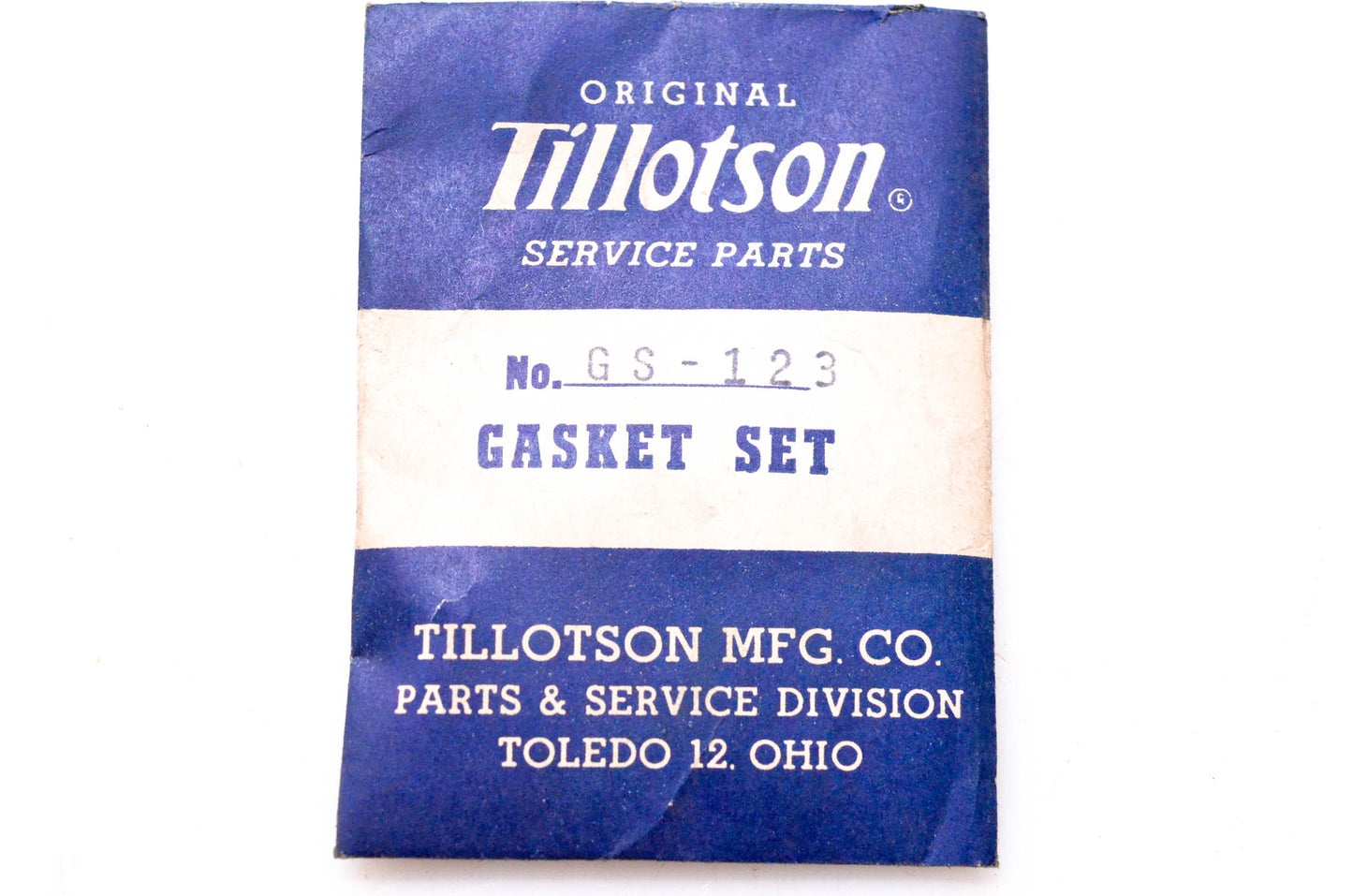 Tillotson GS-123 Gaskets NOS