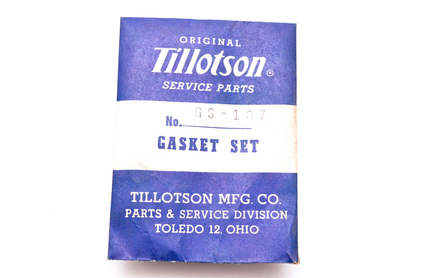 Tillotson GS-107 Gaskets NOS
