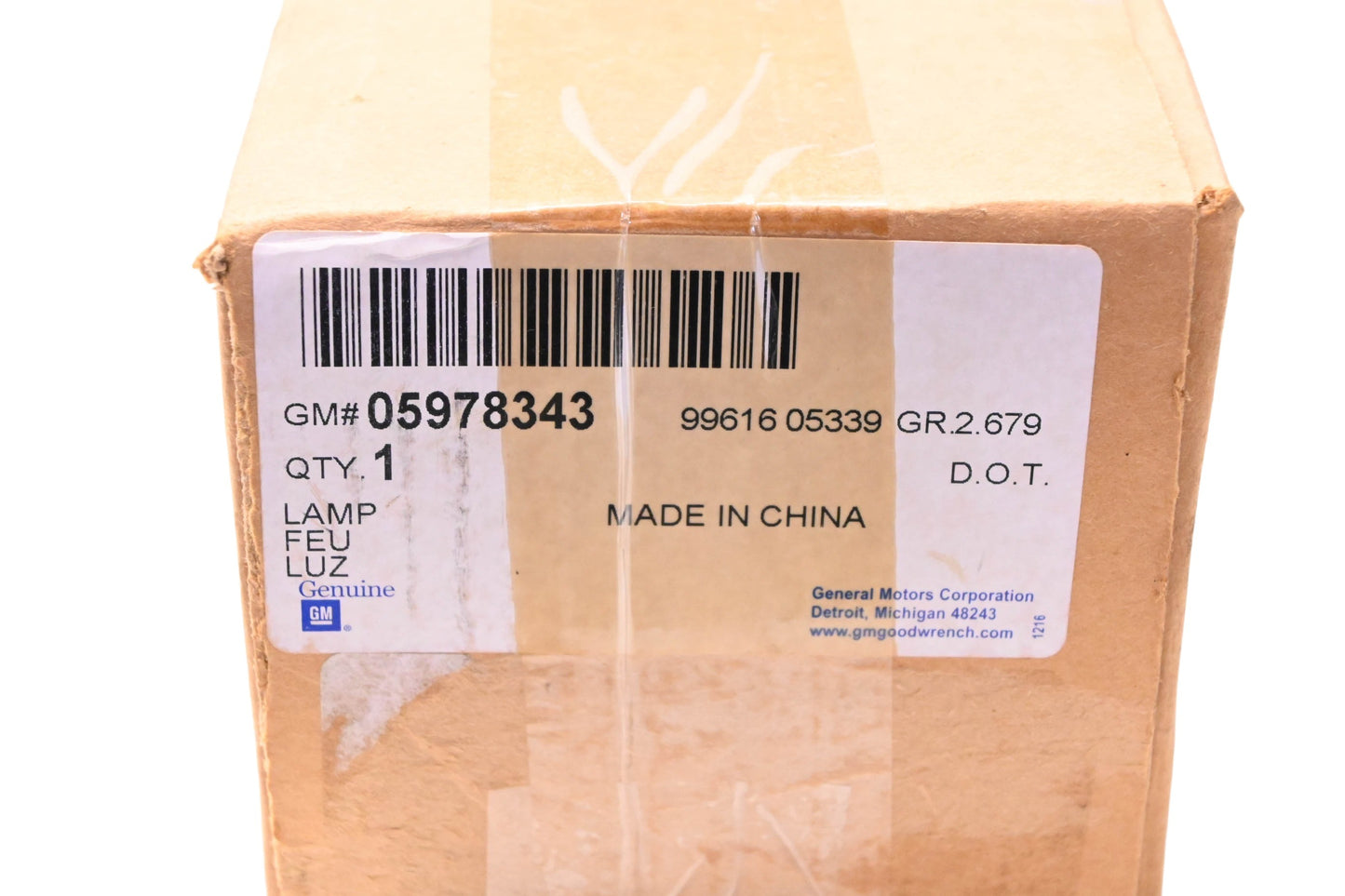 General Motors 05978343 High Mount Stop Lamp NOS