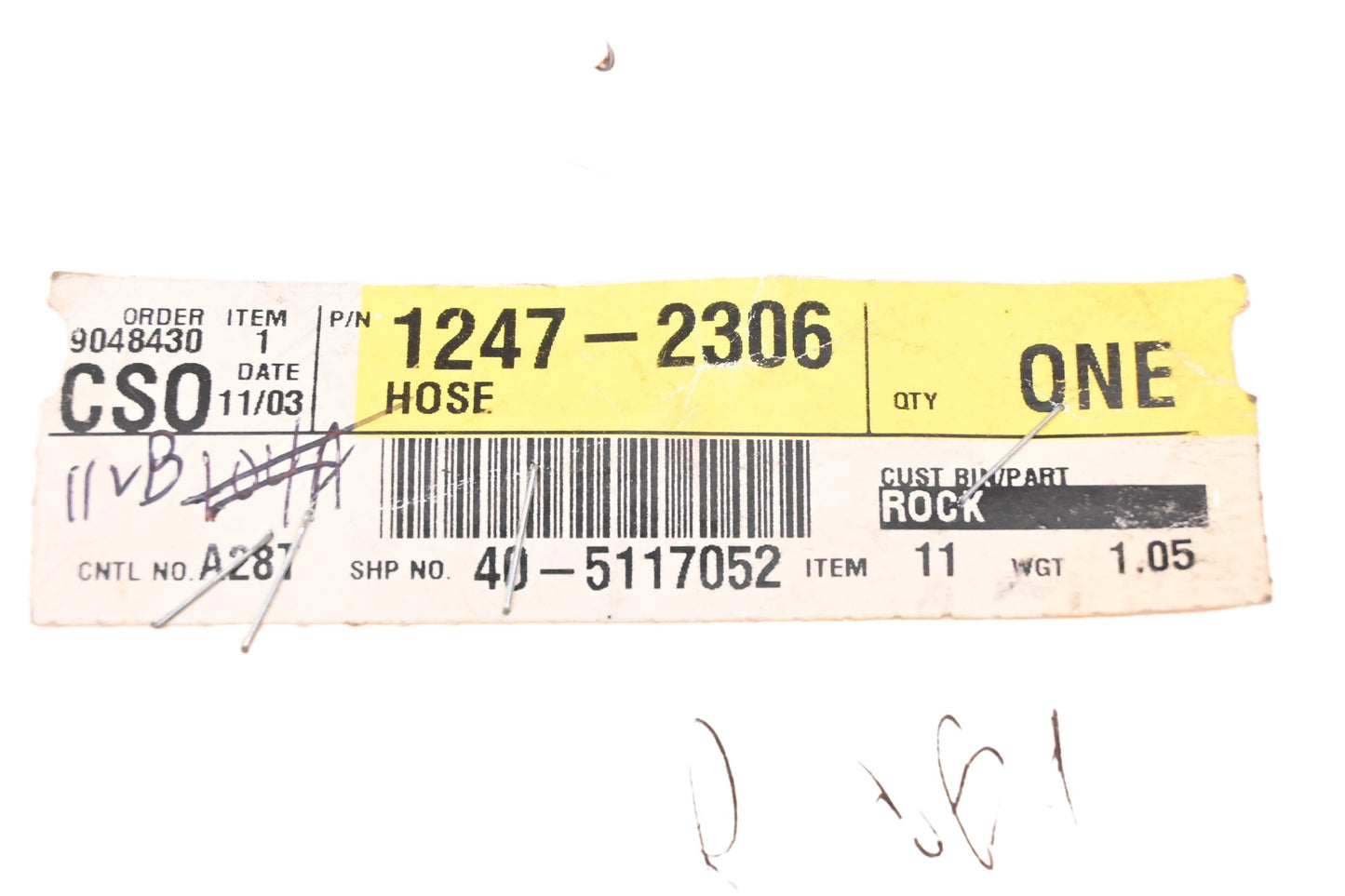 General Motors 12472306 Engine Oil Cooler Line Assembly NOS