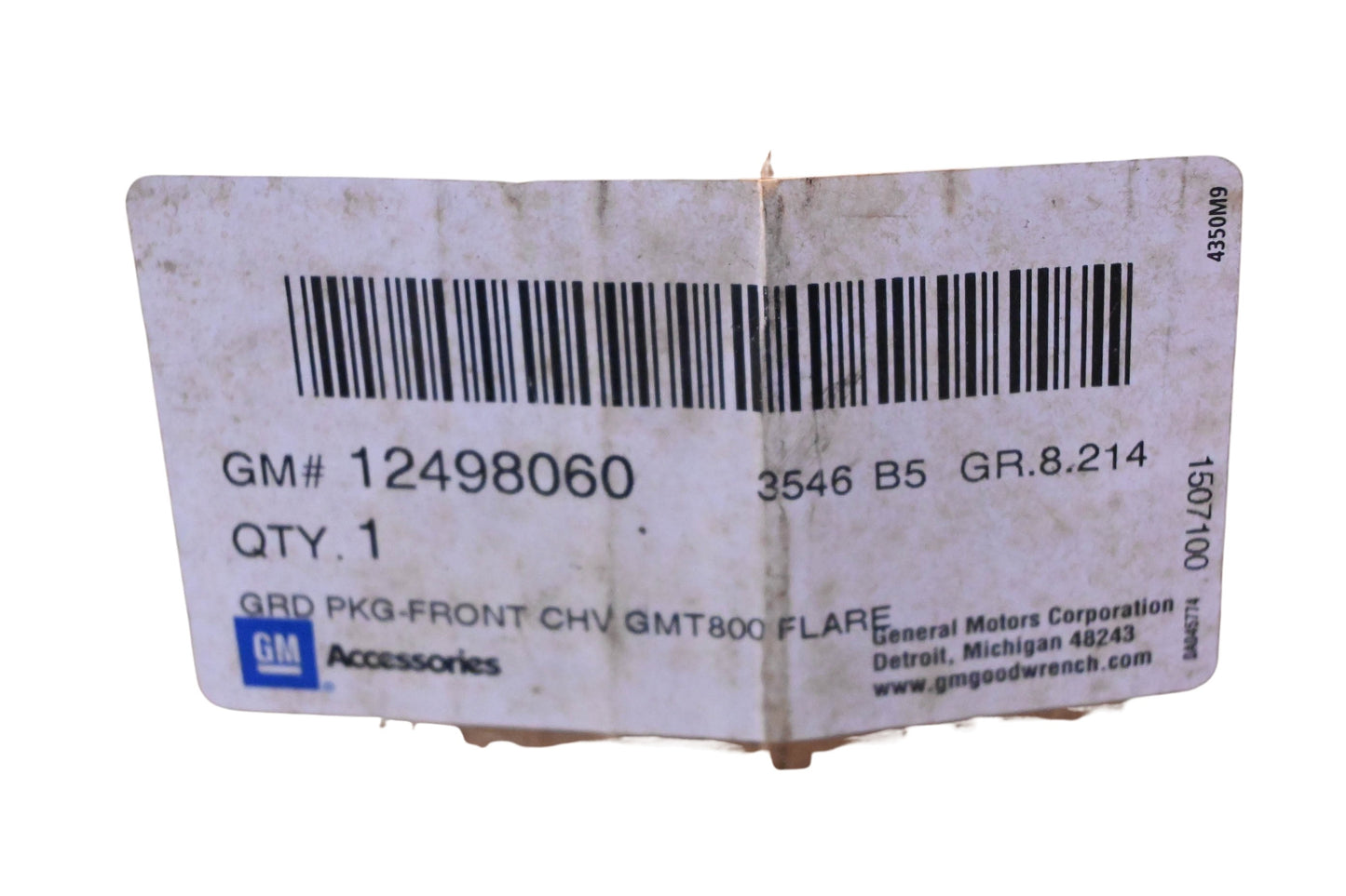 General Motors 12498060 Front/Rear Splash Guard Mud Flap Kit NOS
