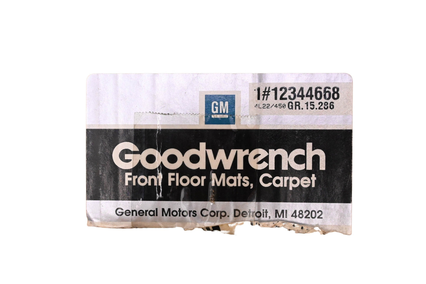 General Motors 12344668 Carpet Mat Kit NOS