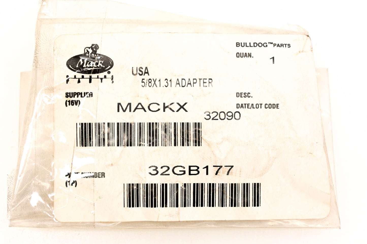 Mack 32GB177 5/8x1.31 Adapter NOS