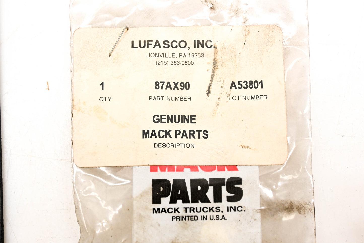 Mack 87AX90 Grommet NOS