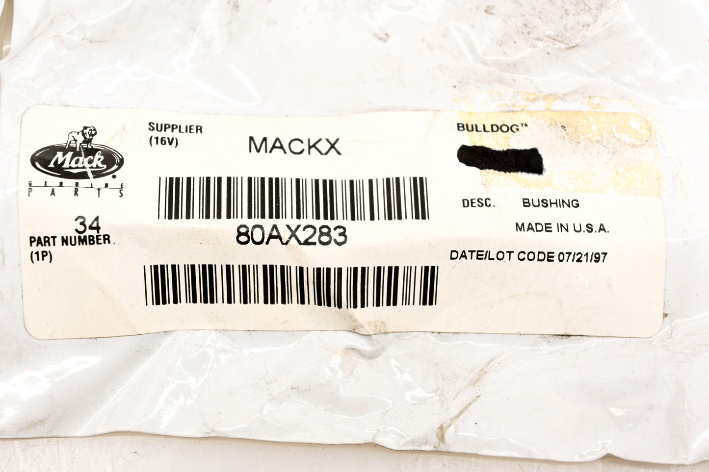 Mack 80AX283 Bushing NOS