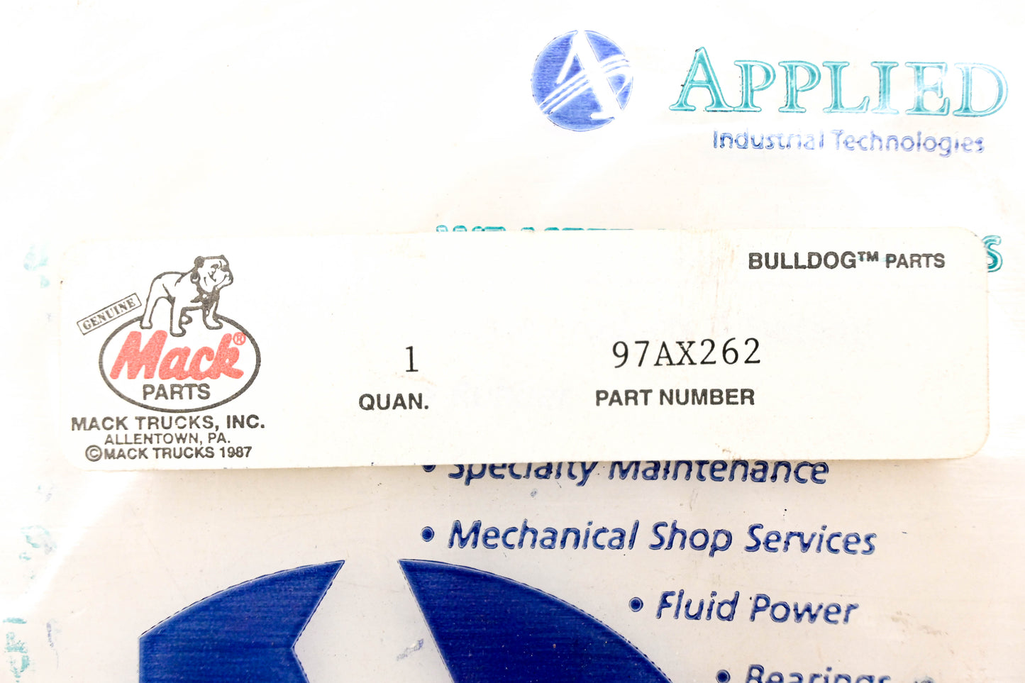 Mack 97AX262 Retaining Ring NOS