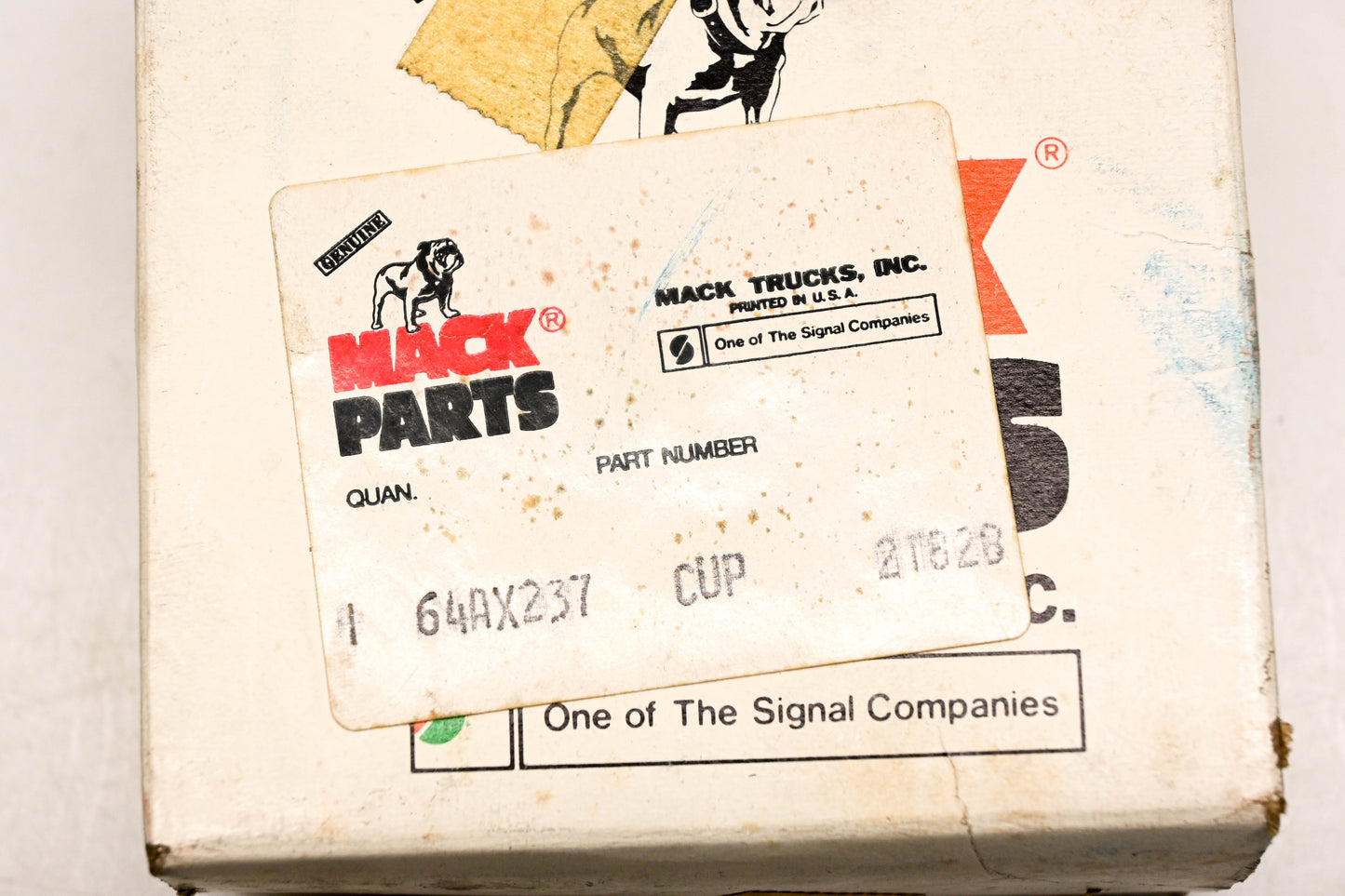 Mack 64AX237, HM807010 Timken Bearing Cup NOS
