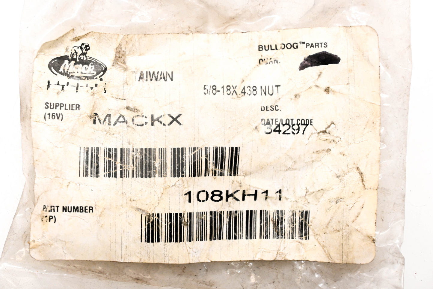 Mack 108KH11 Nut NOS