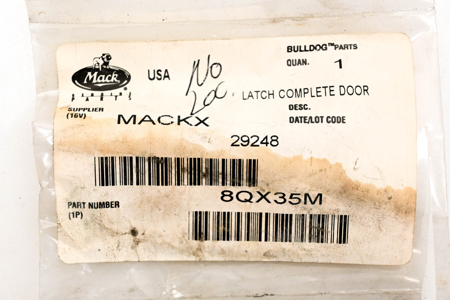 Mack 8QX35M Door Latch Pin NOS