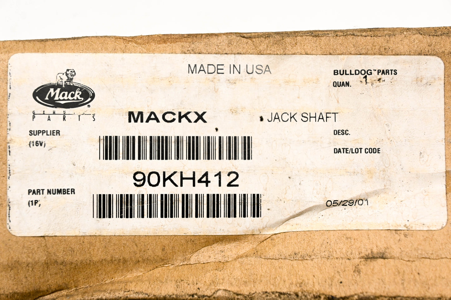 Mack 90KH412 Interaxle Drive Shaft NOS