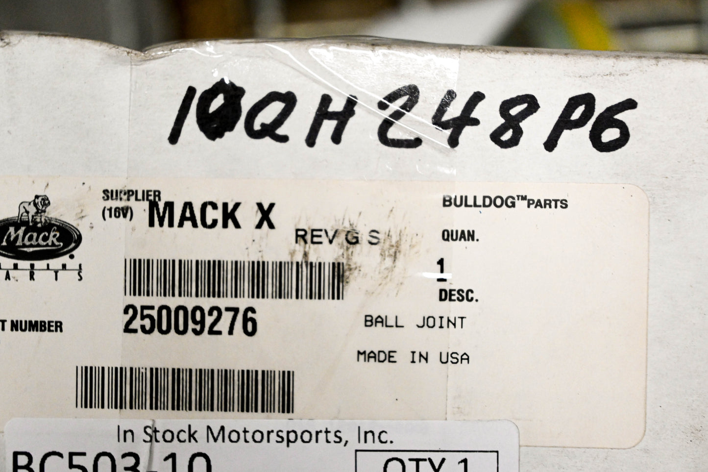 Mack 25009276, 10QH248P6 Tie Rod Ball Joint Assembly NOS
