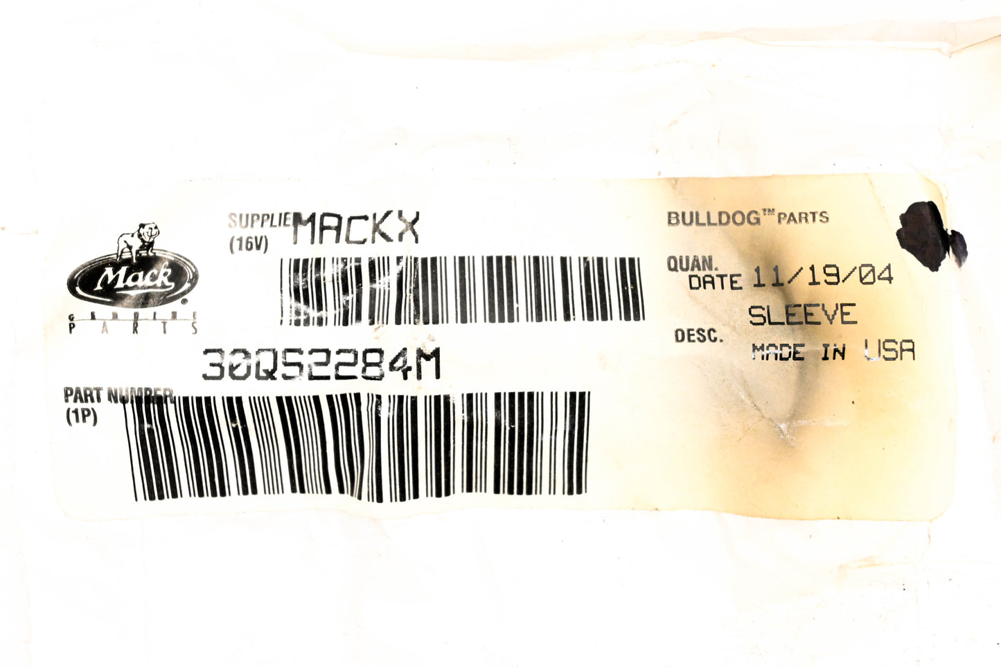 Mack 30QS2284M Sleeve NOS