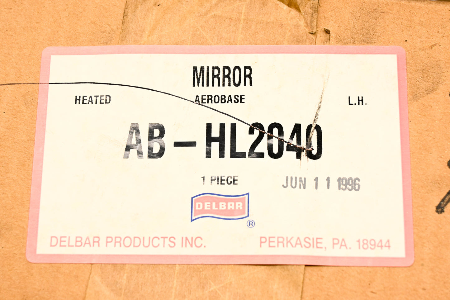 Delbar AB-HL2040 Side Mirror NOS