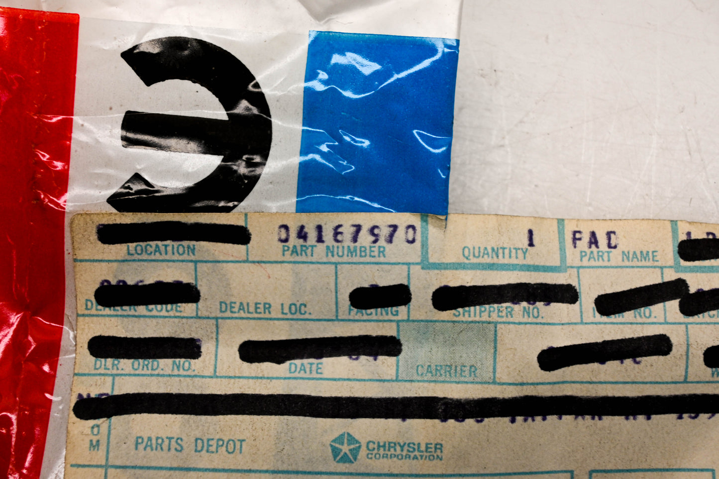 Mopar 04167970 Shift Fork Pad NOS