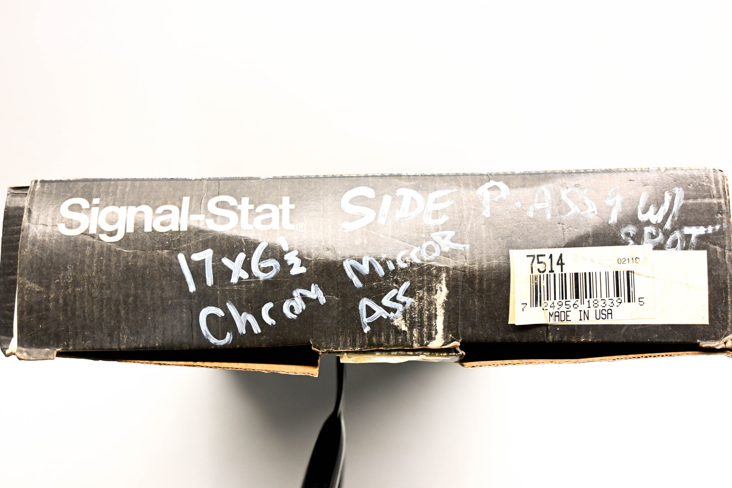 Signal-Stat 7514 Passenger Side Chrome Mirror Kit NOS