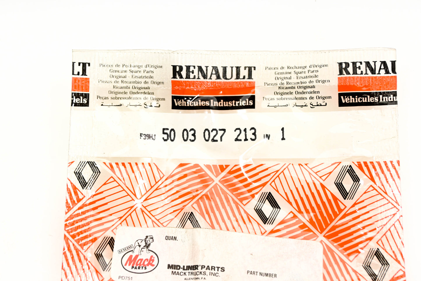 Mack 4103-5003027213, 5003027213 Renault Stud NOS