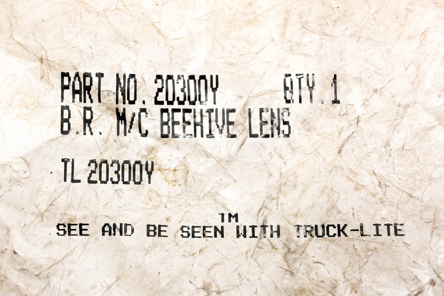 Truck-Lite 20300Y Amber Beehive Lamp NOS
