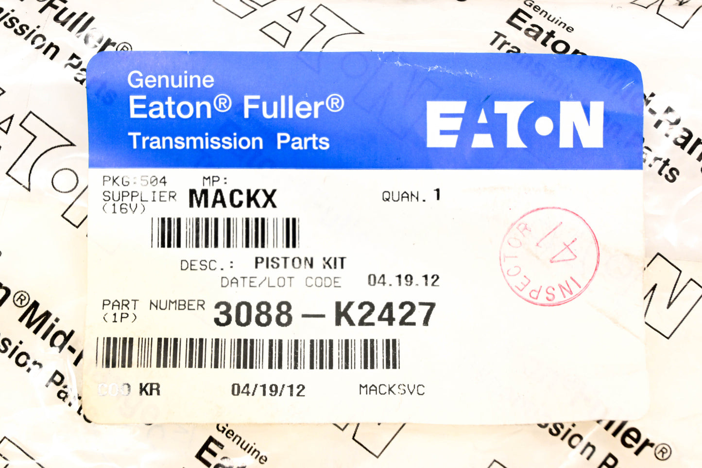 Eaton Fuller 3088-K2427, K2427 Mack Piston Repair NOS