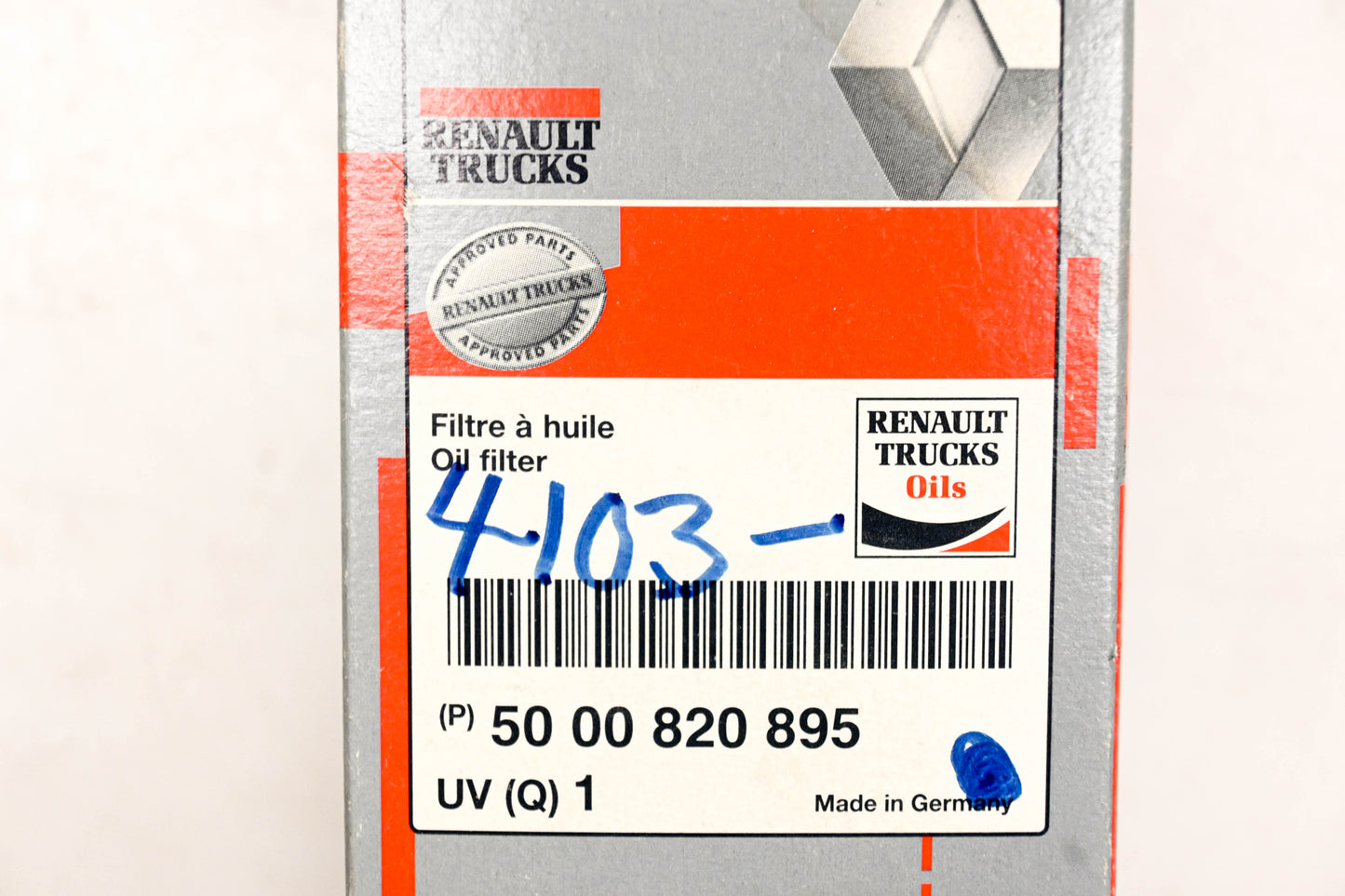 Mack 4103-5000820895, 5000820895 Renault Hydraulic Filter NOS