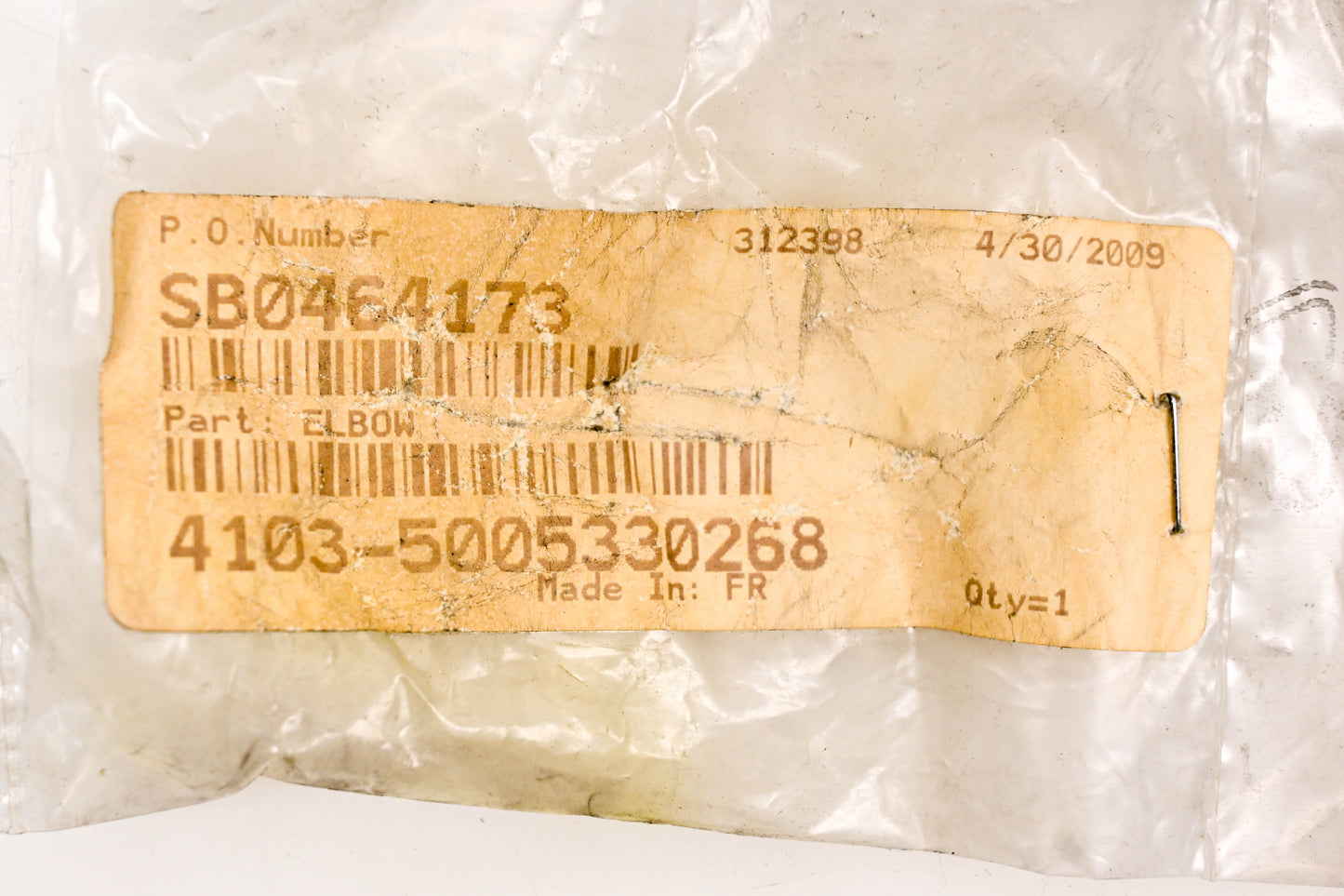 Mack 4103-5005330268, 5005330268 Elbow Connector NOS